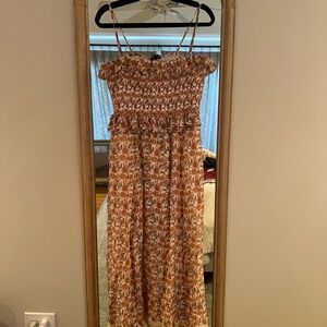 J. Crew Floral Print Midi Dress